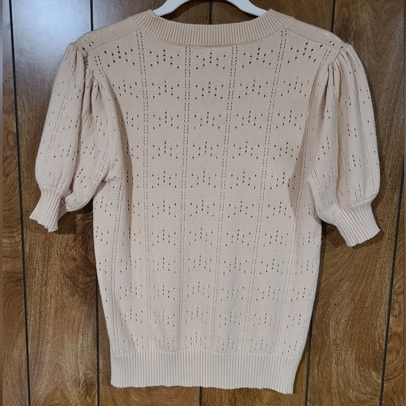 Vintage look short sleeve sweater - Picture 2 of 5